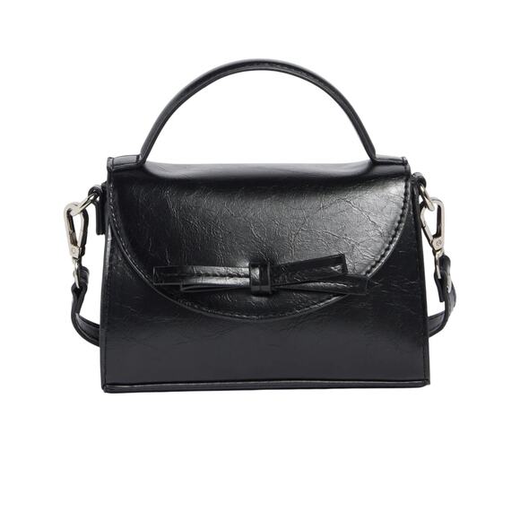 Madden Girl Handbags - Madden Girl Black Mini Top Handle Purse Crossbody NWOT